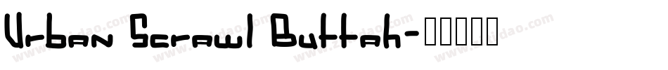 Urban Scrawl Buttah字体转换